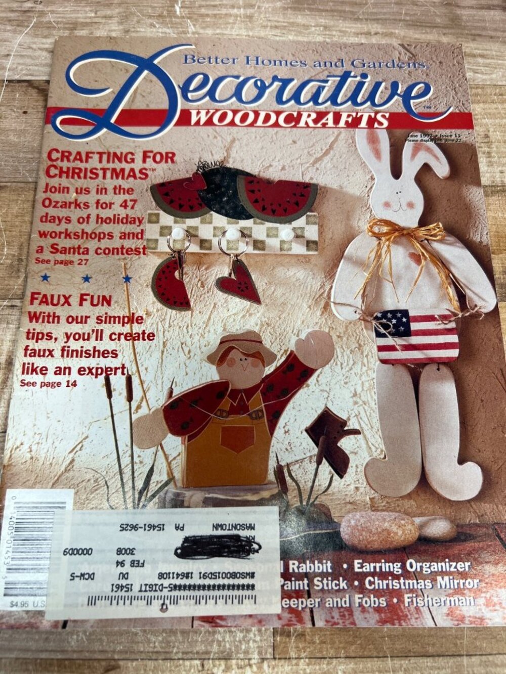 Better Homes & Gardens Decorative Woodcrafts Magazine June 1993 Crafting For Chr